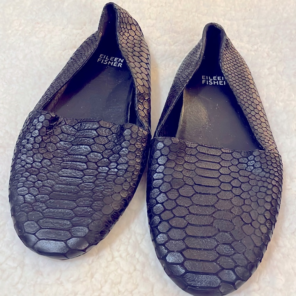 Eileen Fisher Black Driving Shoes Size 6